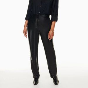 Aritzia Babaton Command Pant (Mid-Rise Vegan Leather Pants)
